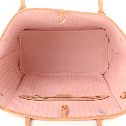 Louis Vuitton Damier Azur Neo Neverfull MM Rose Ballerine 9 of 15