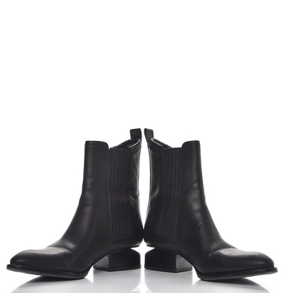 Alexander Wang Calfskin Anouk Mid Calf Boots 37 Black 5 of 13