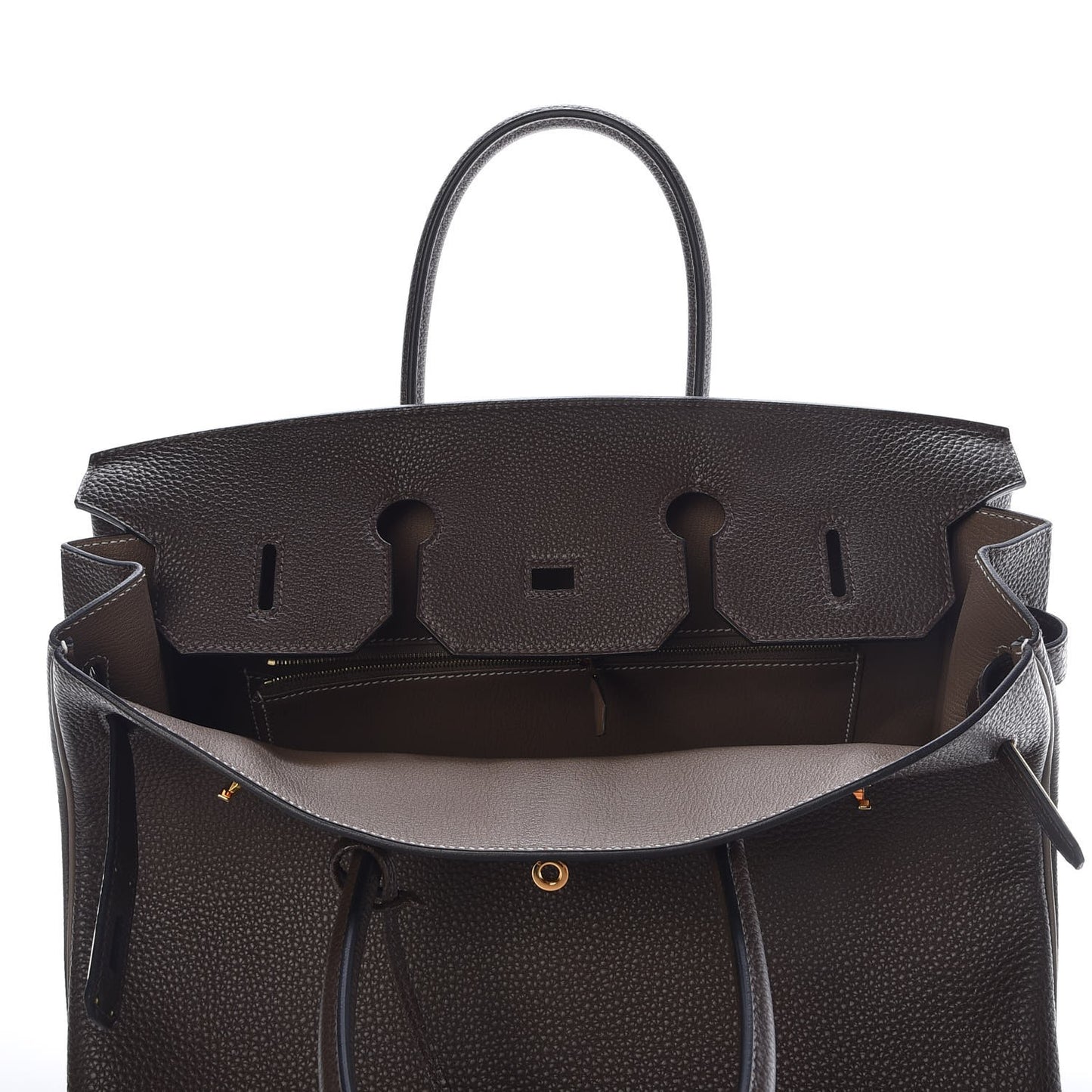 Togo Horseshoe Birkin 35 Chocolate Etoupe