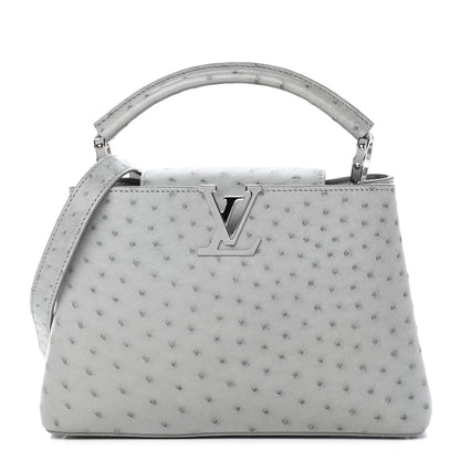 Louis Vuitton Ostrich Capucines BB Gris 1 of 10