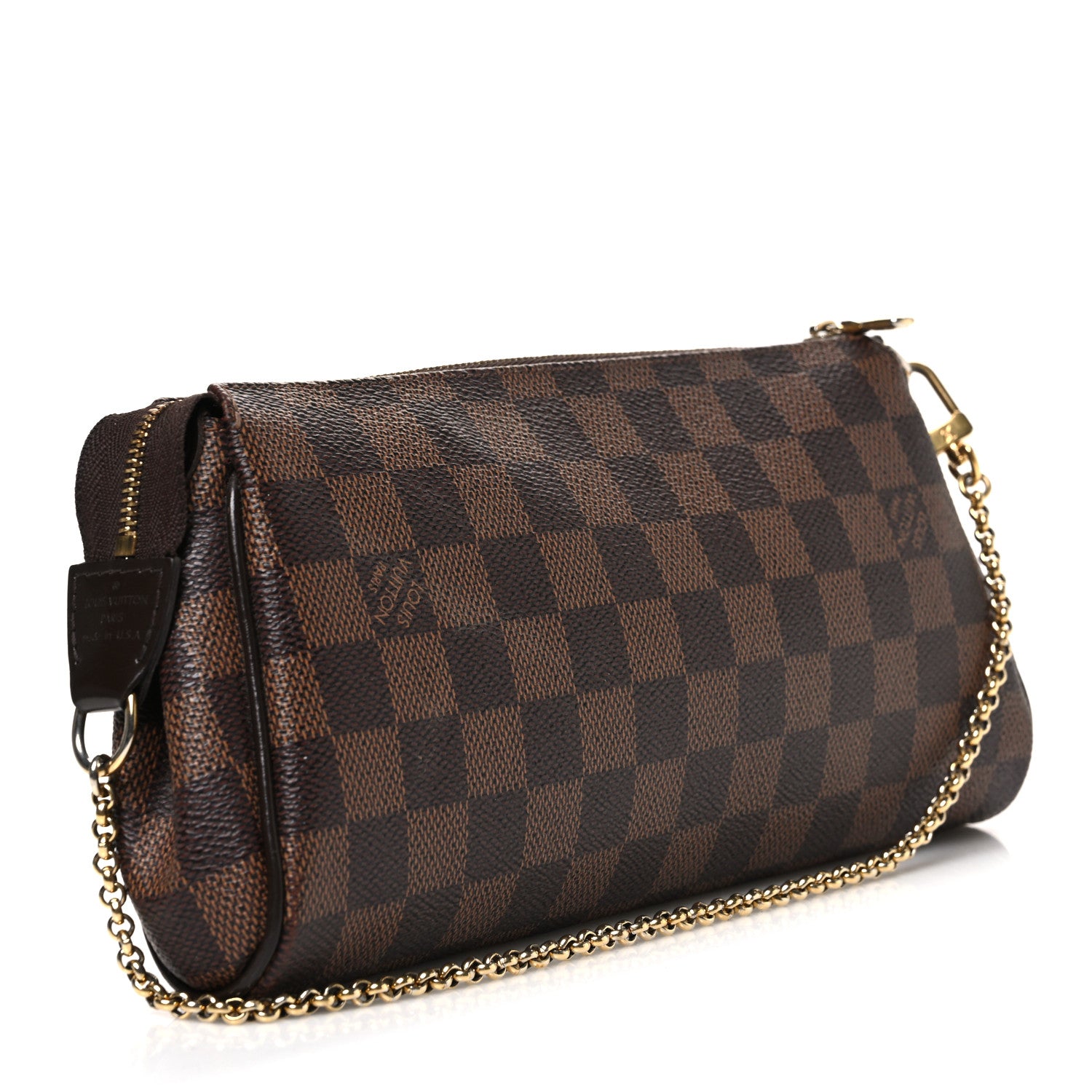 Louis Vuitton Damier Ebene Eva Clutch 3 of 11