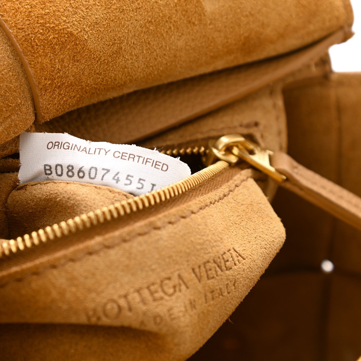 Bottega Veneta Grained Calfskin Maxi Intrecciato Mini Arco Caramel 7 of 11