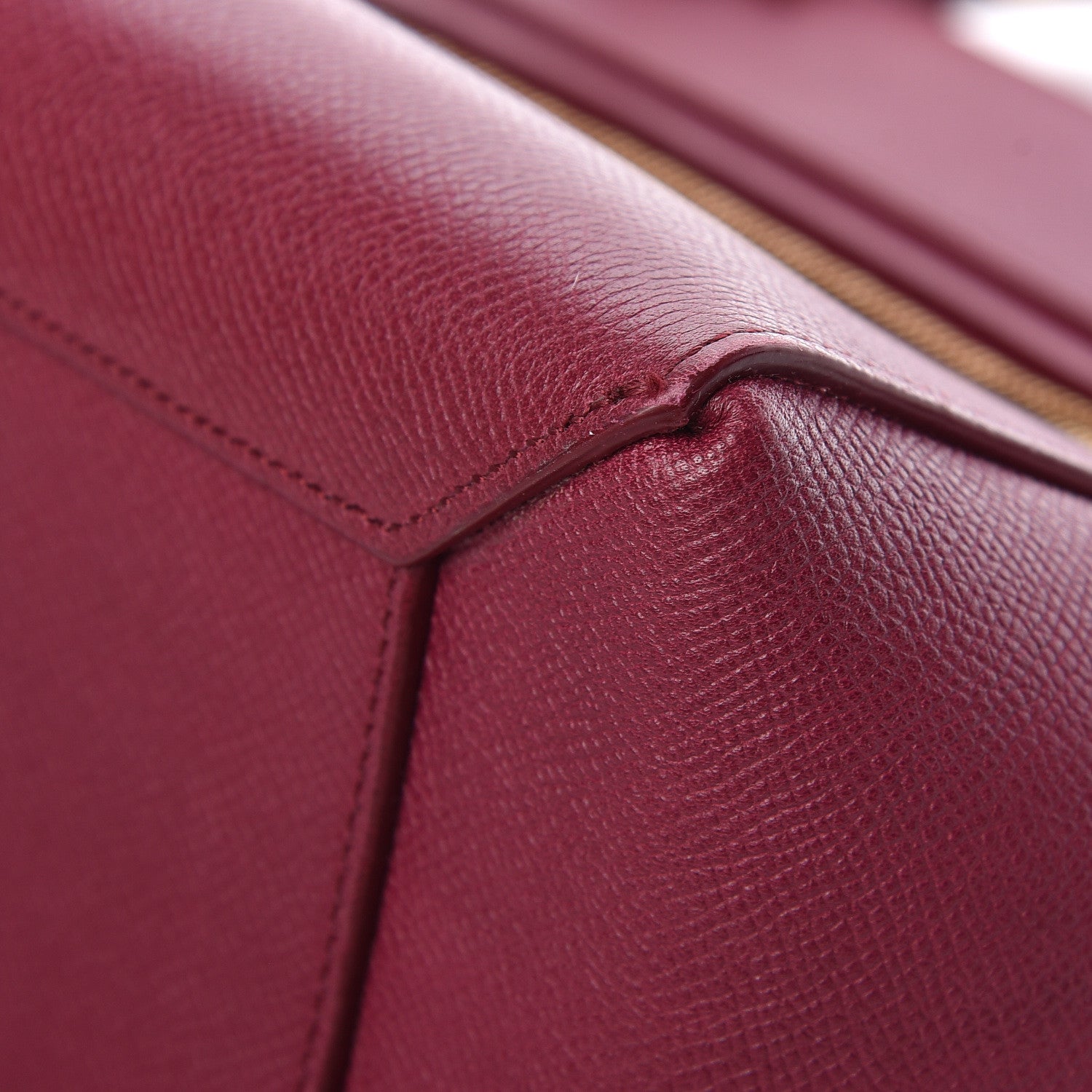 Celine Grained Calfskin Micro Belt Bag Plum 14 of 14