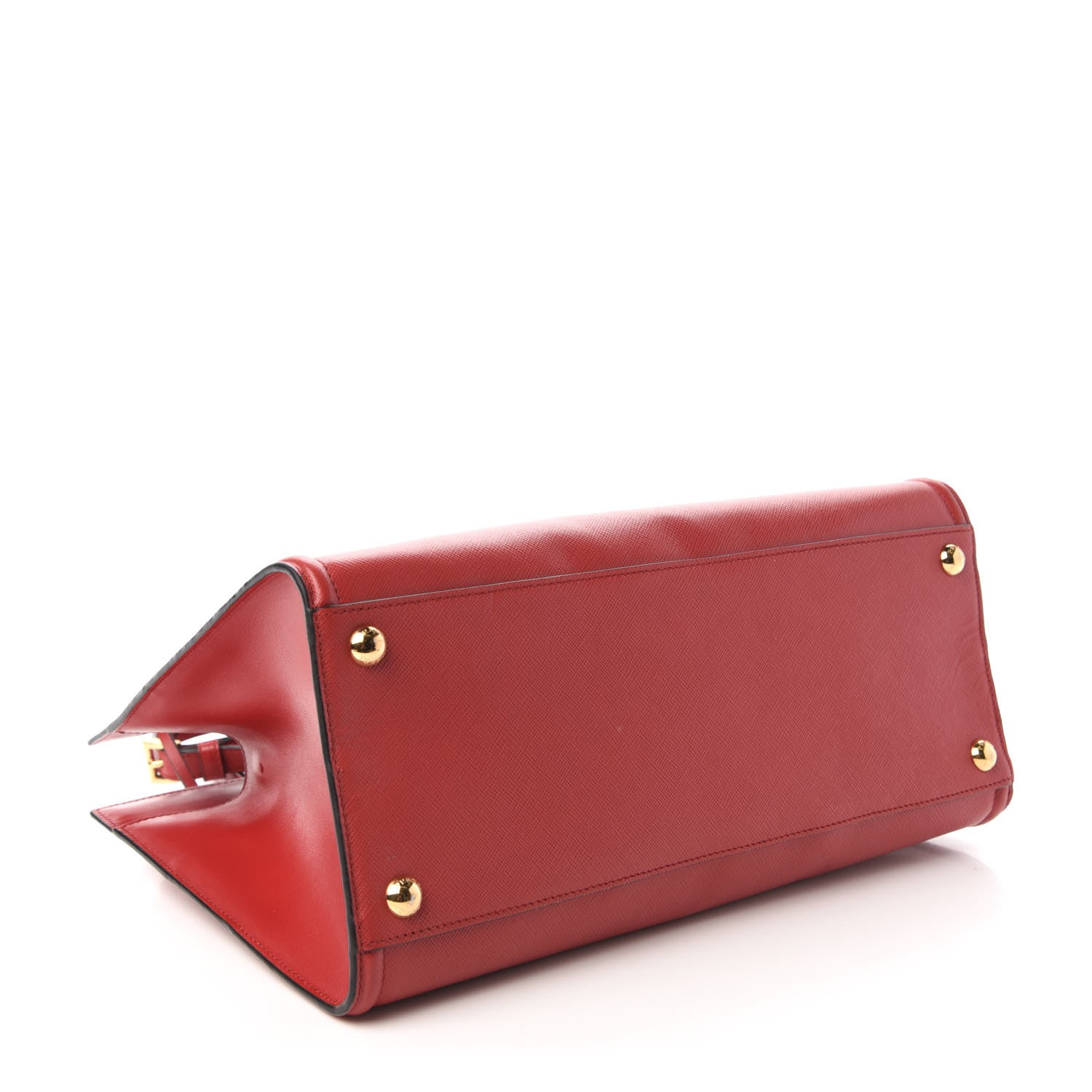 Prada Saffiano Soft Calfskin Tote Fuoco 4 of 9