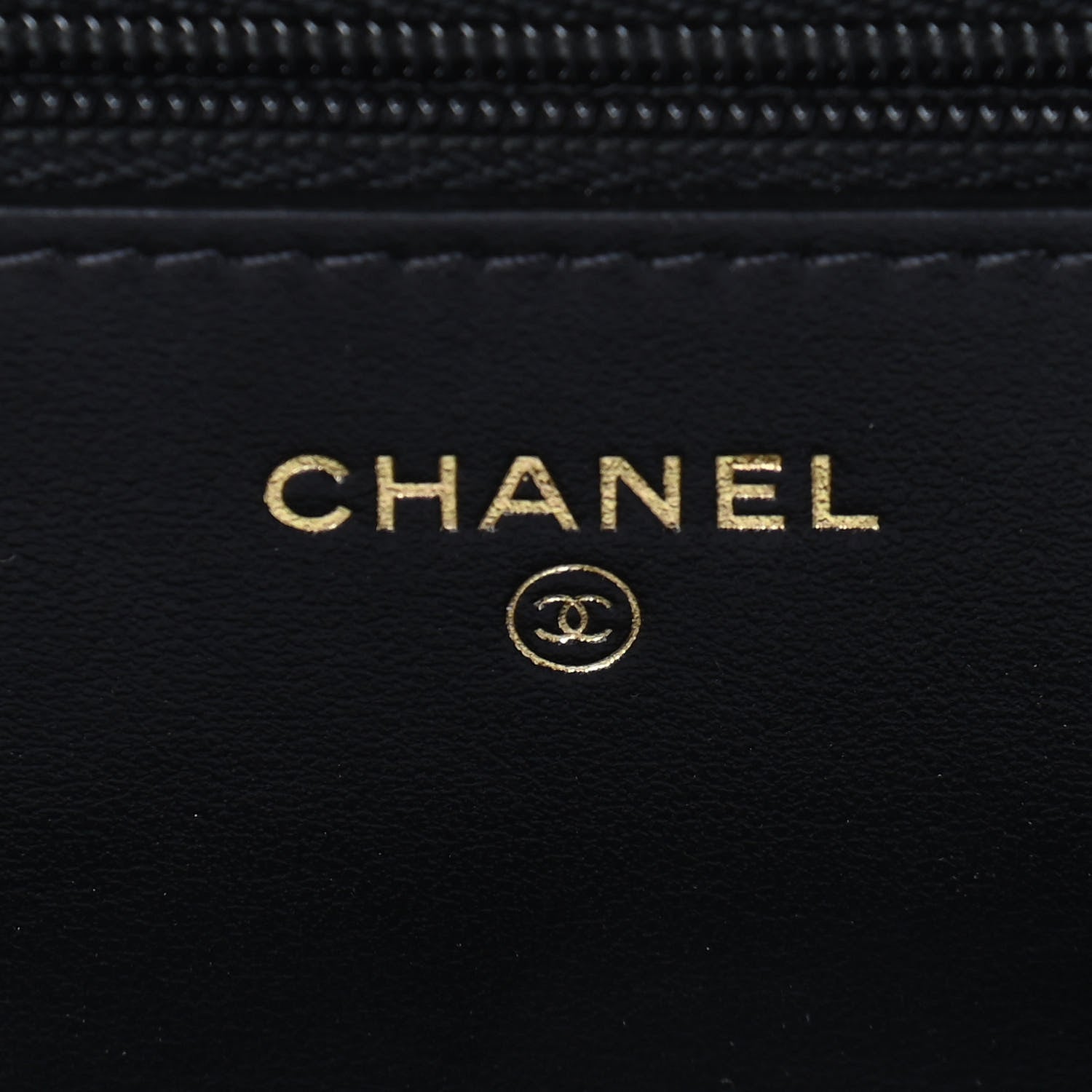 Chanel Tweed Quilted Wallet On Chain WOC Black Ecru White 6 of 10