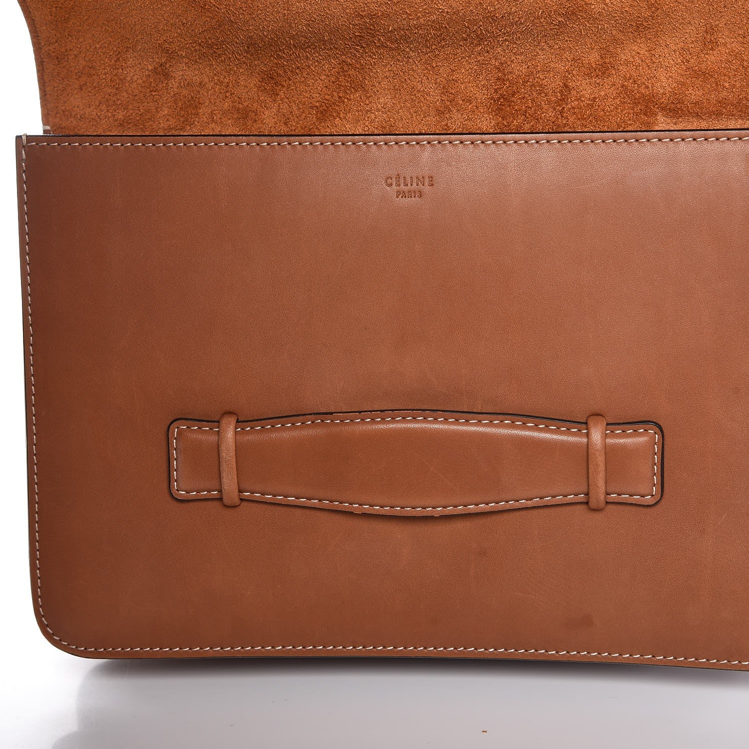 Celine Natural Calfskin Medium Symmetrical Bag Chestnut 18 of 18