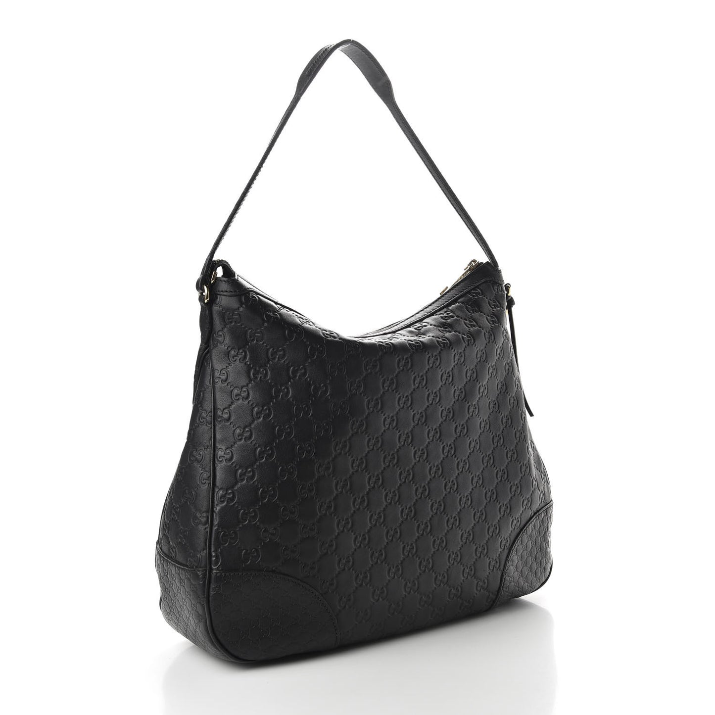 Guccissima Large Bree Hobo Black