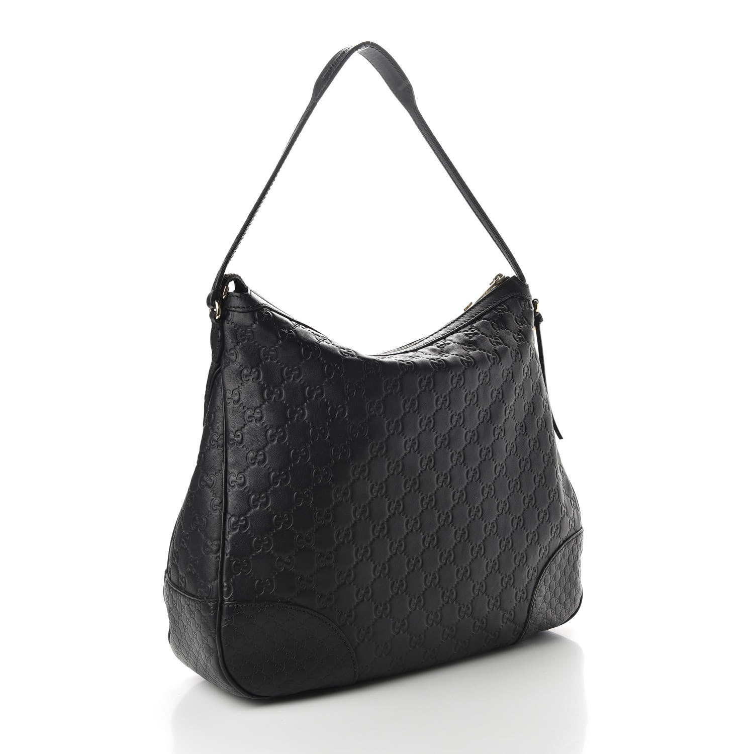 Gucci Guccissima Large Bree Hobo Black 3 of 11