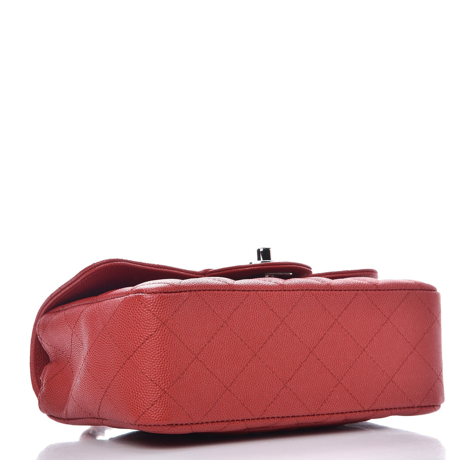 Chanel Caviar Quilted Mini Rectangular Flap Red 4 of 7