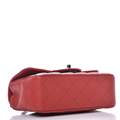 Chanel Caviar Quilted Mini Rectangular Flap Red 4 of 7
