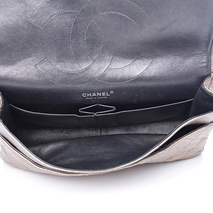 Chanel Metallic Aged Calfskin Quilted 2.55 Reissue 227 Flap Dark Silver 5 of 15
