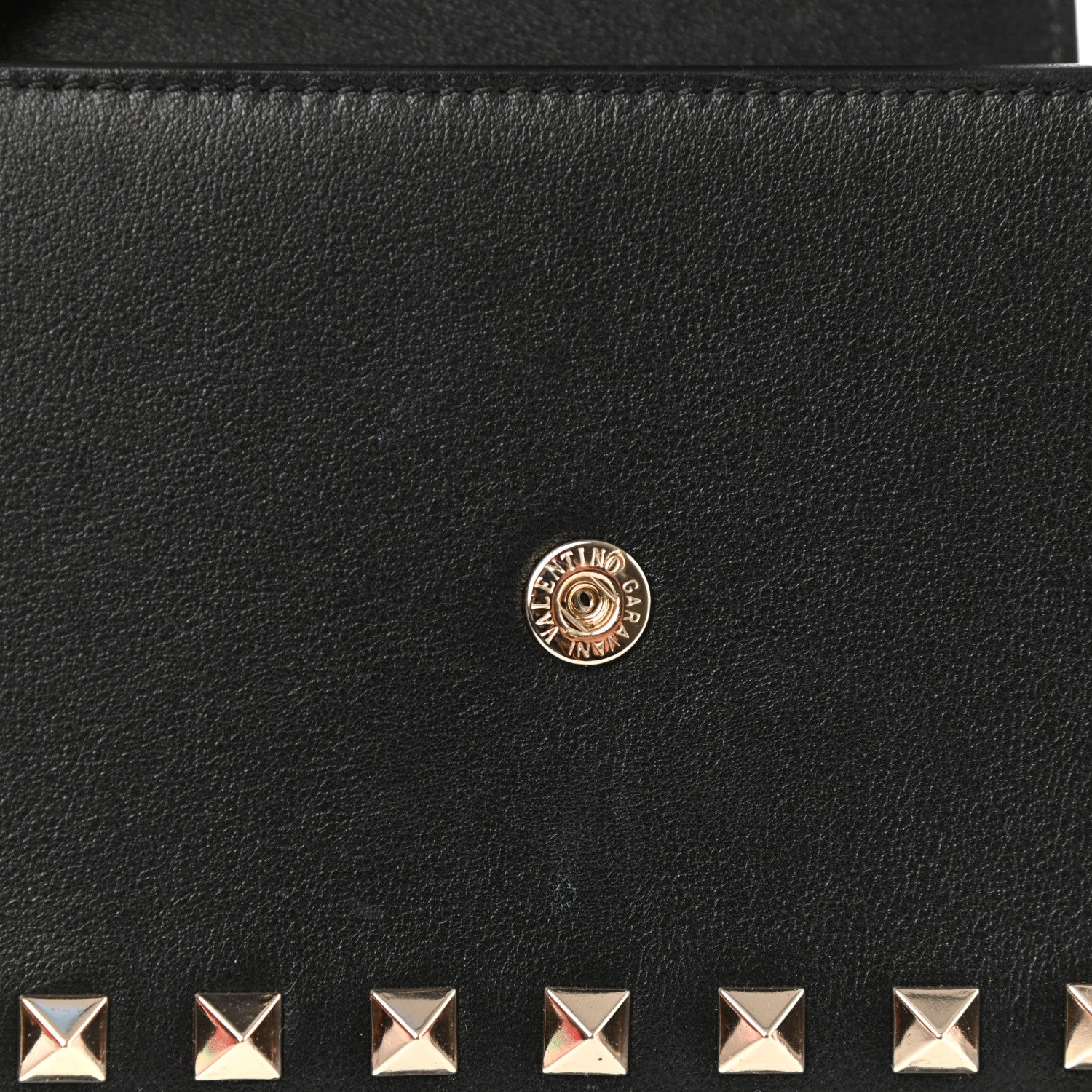 Valentino Garavani Calfskin Rockstud Phone Case With Chain Black 11 of 12