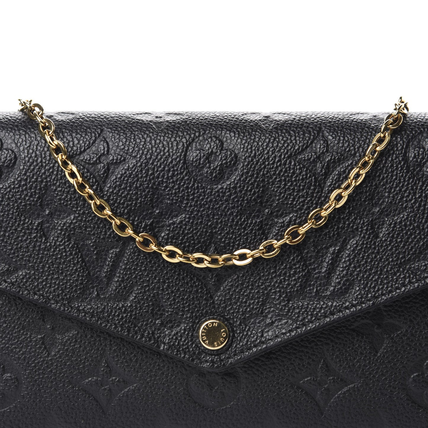 Empreinte Pochette Felicie Chain Wallet Black