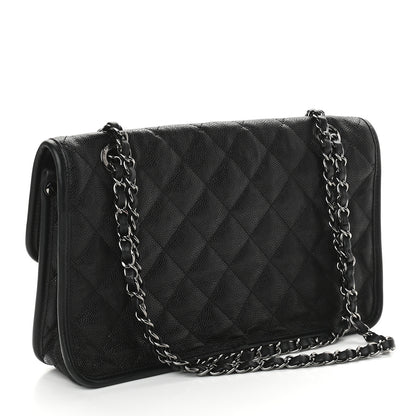 Chanel Caviar Quilted Medium French Riviera Flap Black 2 of 8