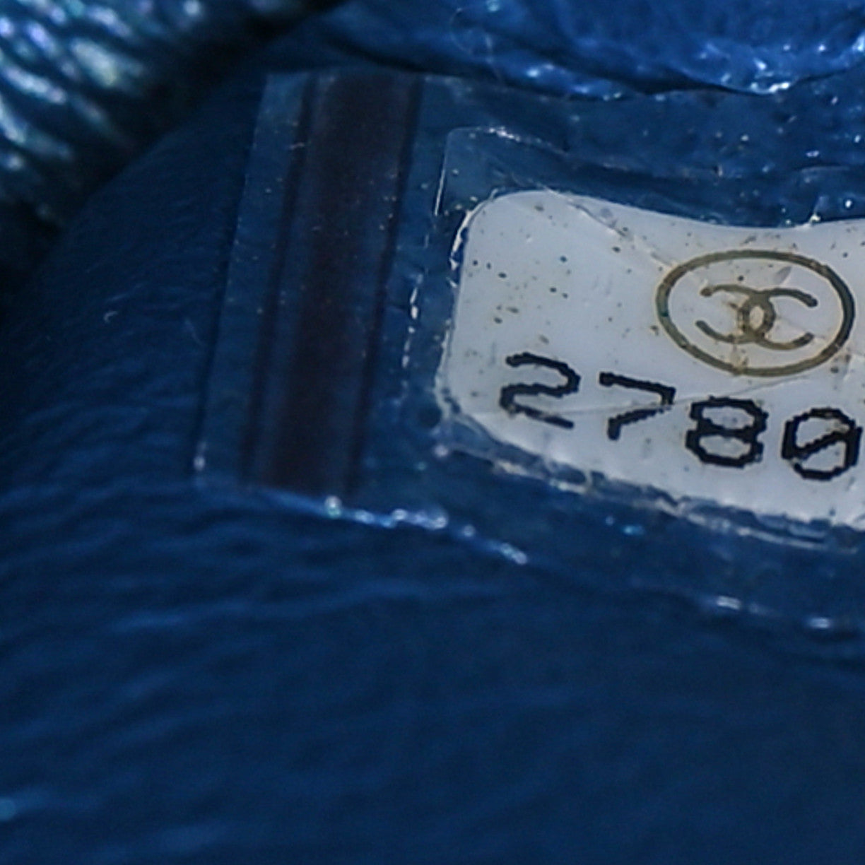 Chanel Iridescent Caviar Quilted Medium Double Flap Dark Blue 7 of 11