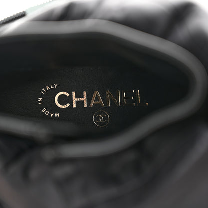 Chanel Mixed Fibers Lambskin Patent Calfskin Convertible High Boots 38 Black 7 of 10