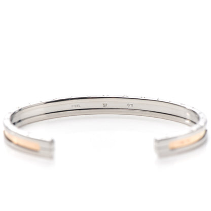 Bulgari 18K Rose Gold Stainless Steel B.Zero1 Cuff Bracelet SM 5 of 5