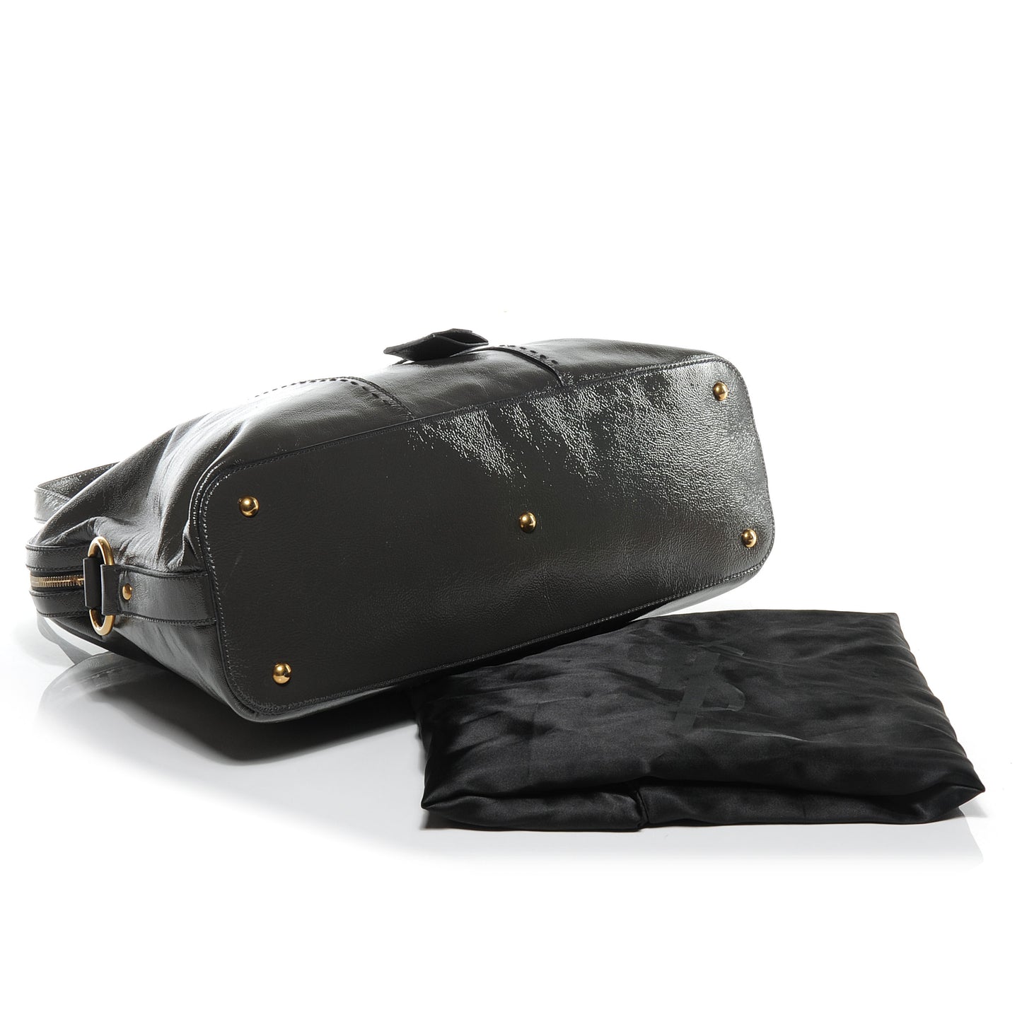 Patent Leather Oversized Muse Grey