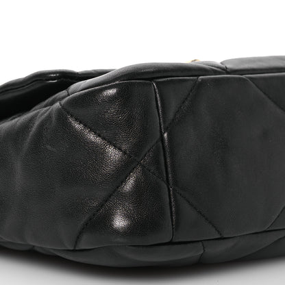 Chanel Lambskin Quilted Medium Chanel 19 Flap Black 9 of 17