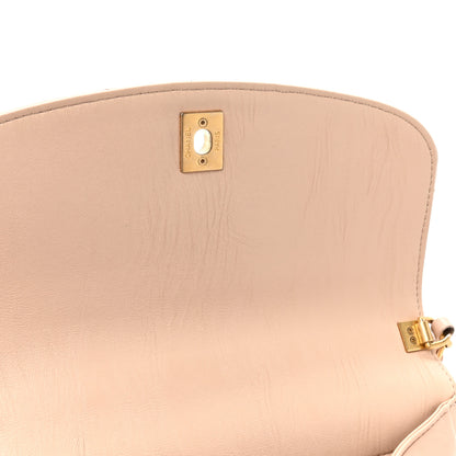 Chanel Crumpled Lambskin Quilted Small CC Links Top Handle Flap Beige 13 of 18