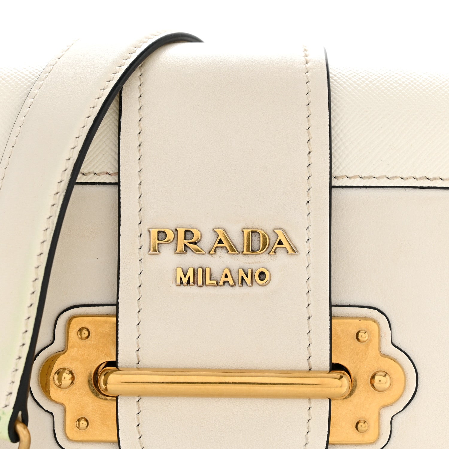 Prada City Calfskin Saffiano Cahier Bag Talco 7 of 10