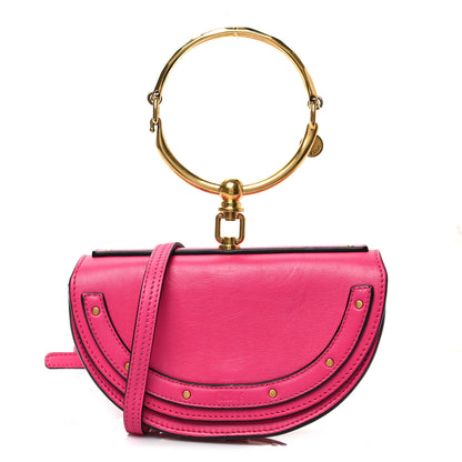 Chloe Calfskin Small Nile Bracelet Minaudiere Bag Fuchsia Rose 1 of 9