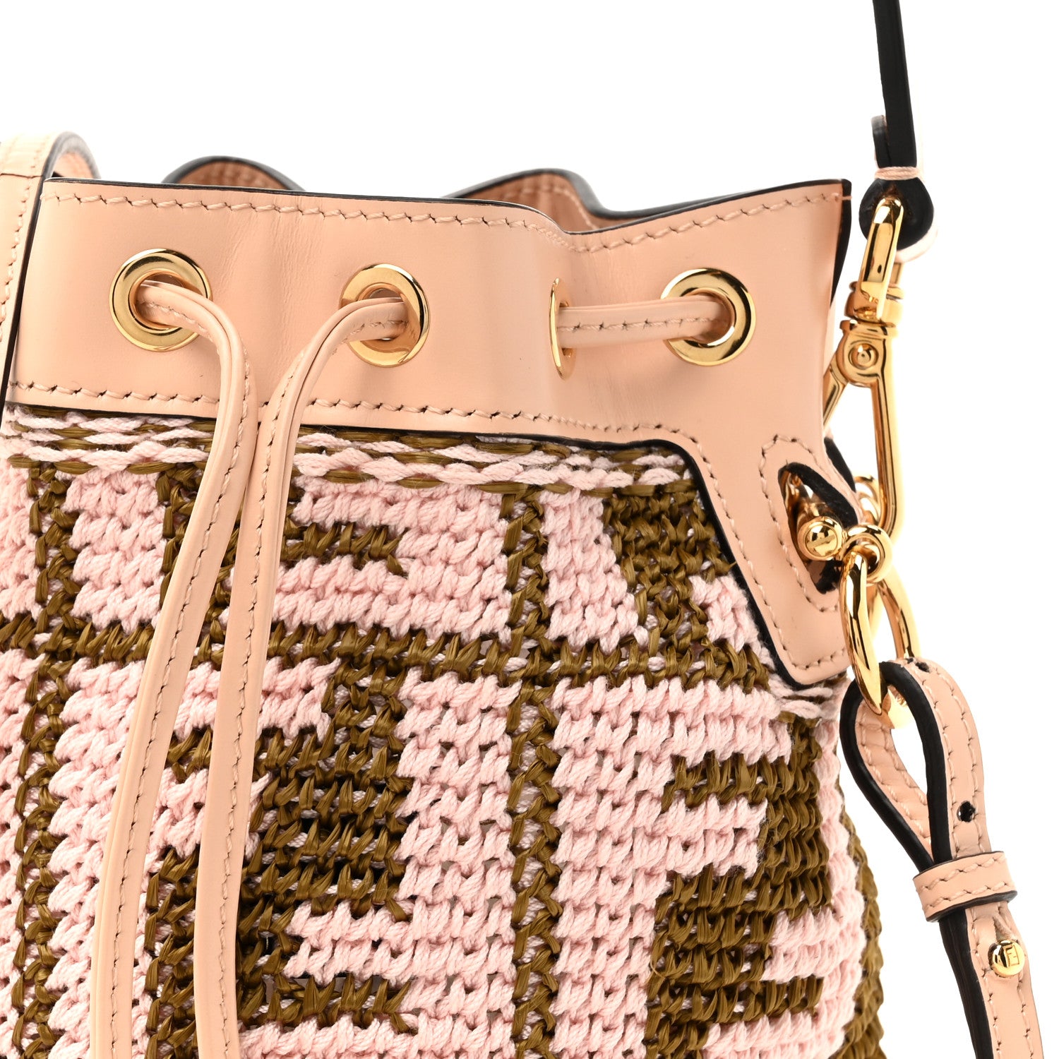 Fendi Raffia Vitello King F is Fendi FF Crochet Mini Mon Tresor