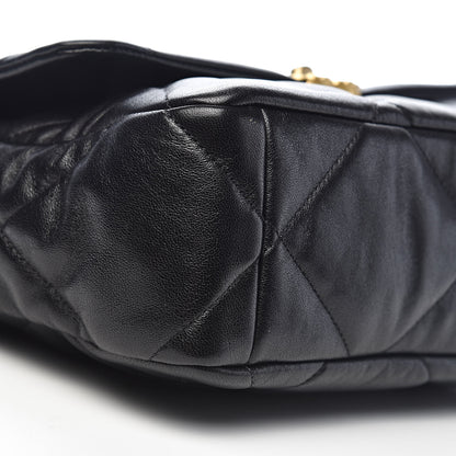 Chanel Lambskin Quilted Large 19 Flap Black 8 of 11