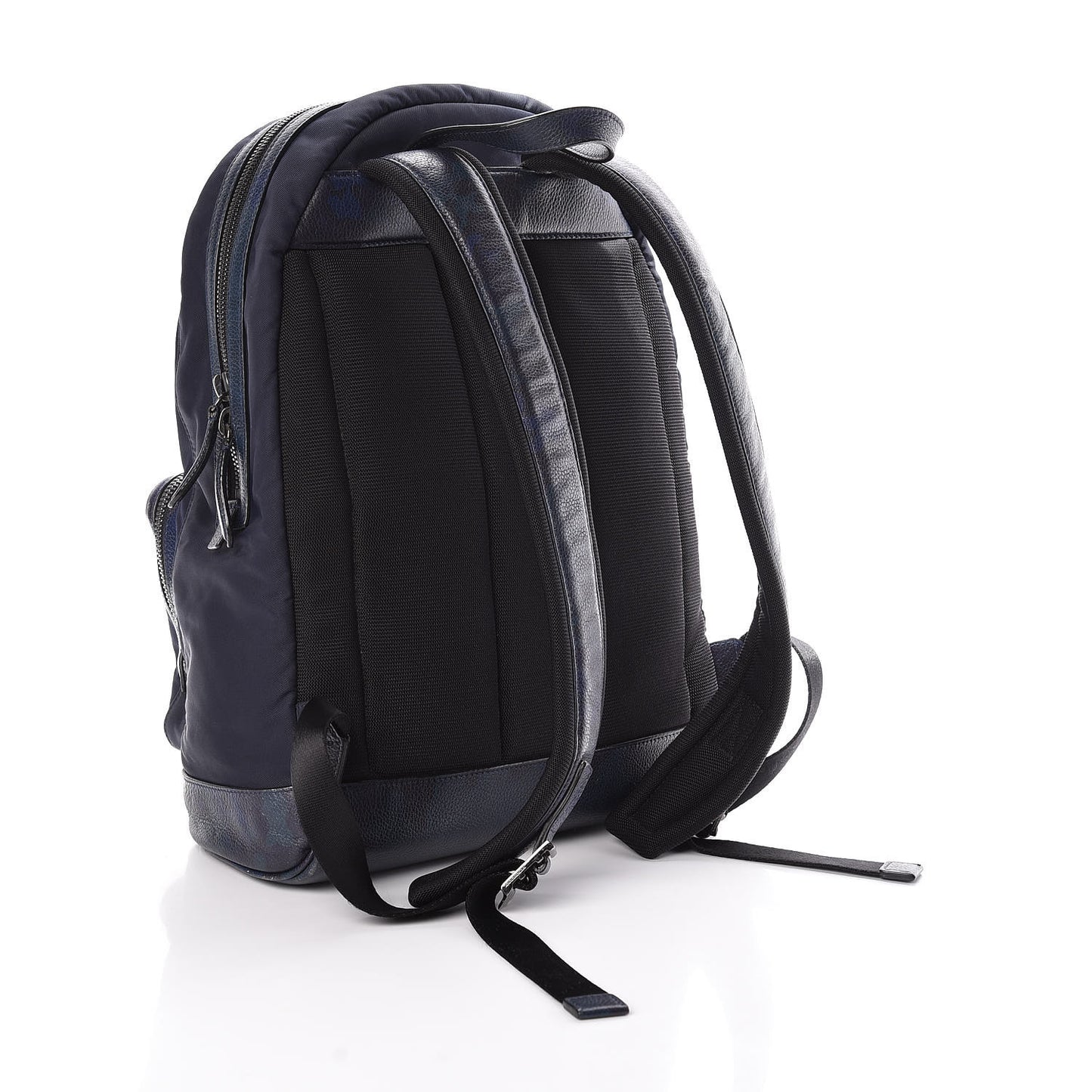 Nylon Printed Calfskin Marden Backpack Blue