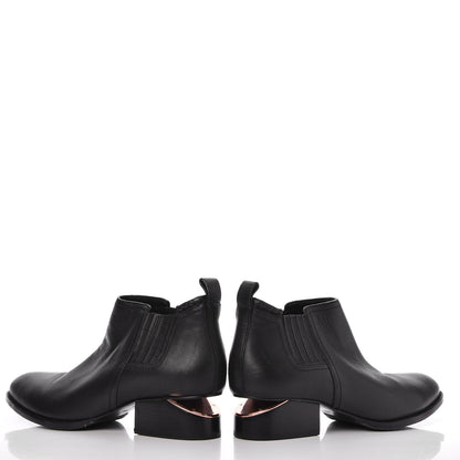 Alexander Wang Calfskin Ankle Cutout Kori Boots 38.5 Black 5 of 9