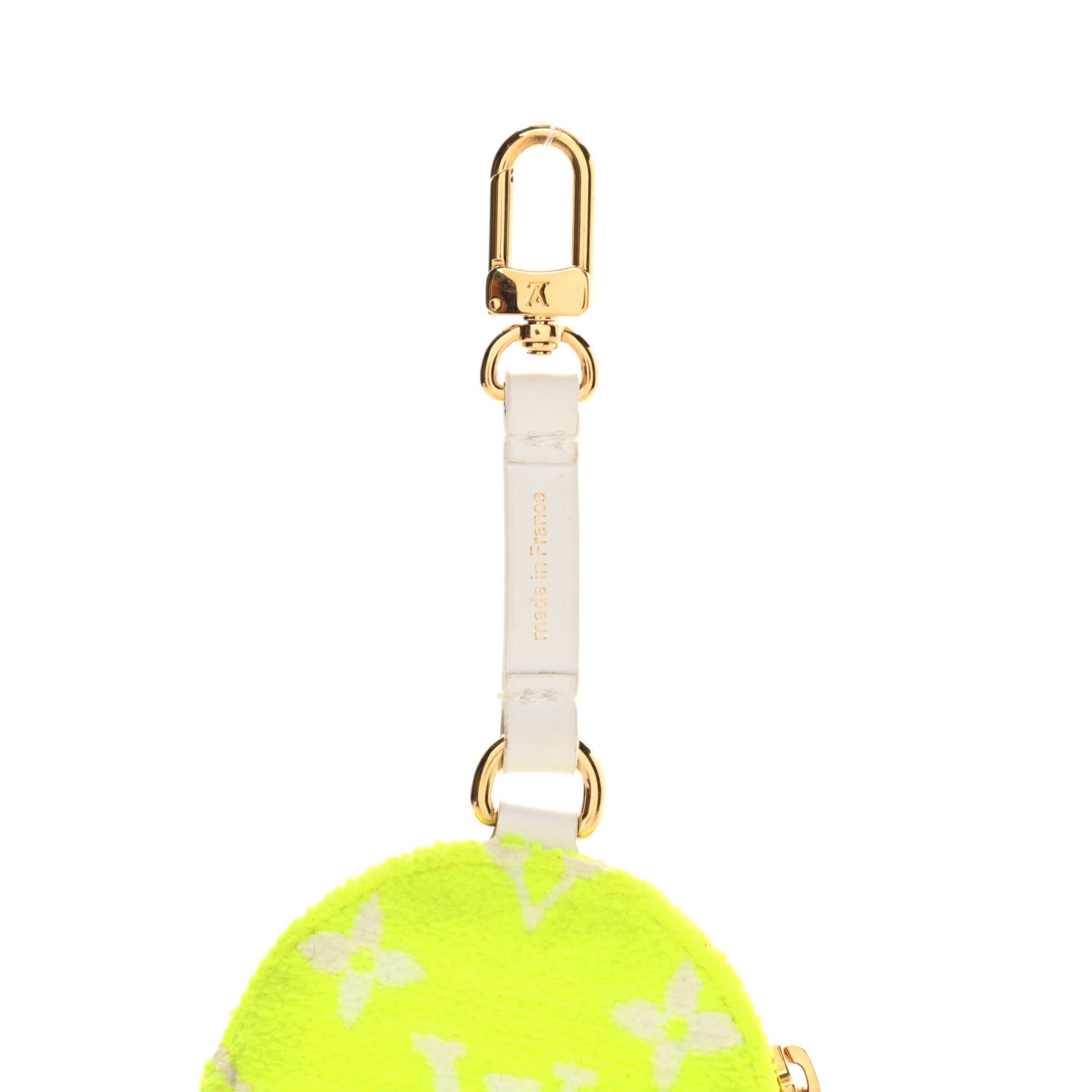 Louis Vuitton Fabric LV Match Ellipse BB Round Coin Purse Yellow 5 of 5