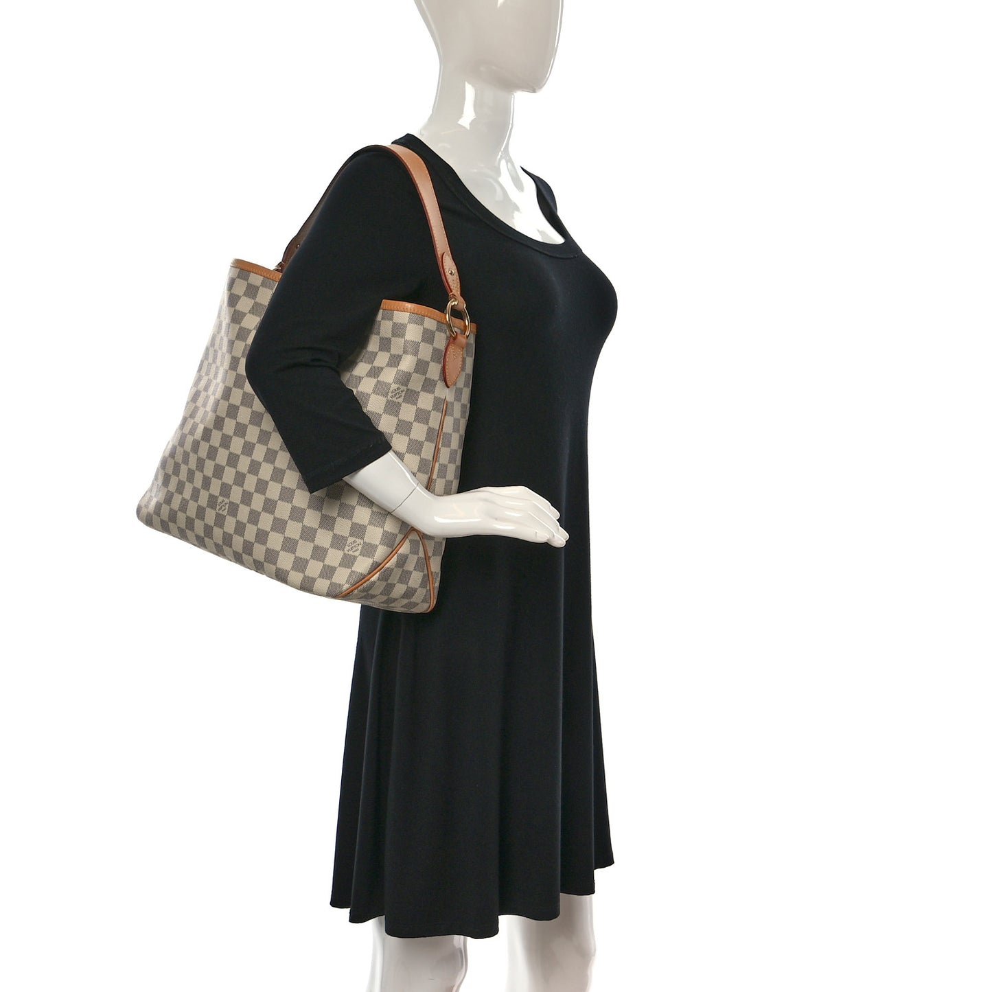 Damier Azur Delightful MM Rose Ballerine
