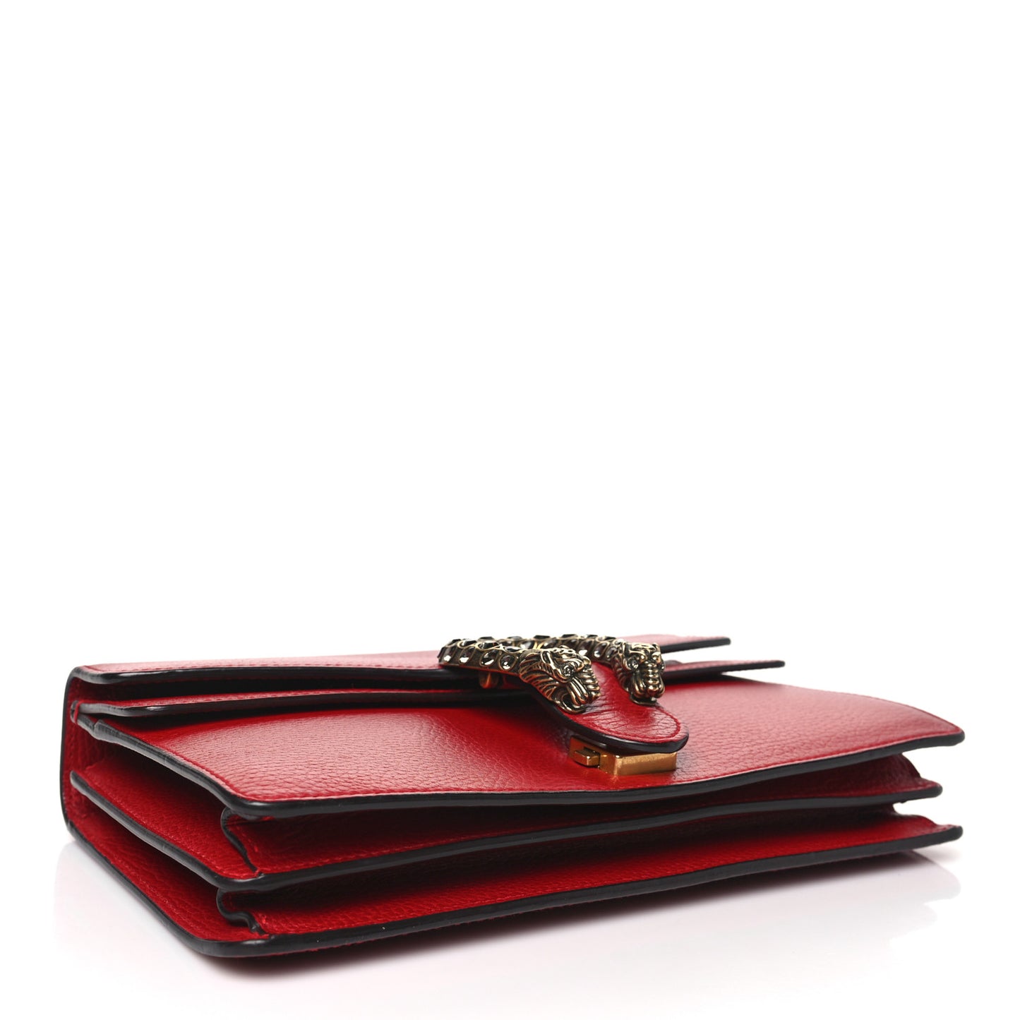 Dollar Calfskin Swarovski Crystal Small Dionysus Shoulder Bag Hibiscus Red