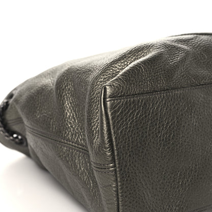 Gucci Metallic Pebbled Calfskin Medium Soho Chain Shoulder Bag Sasso 9 of 12