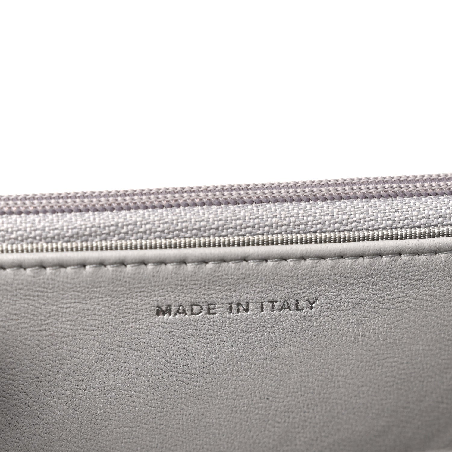 Chanel Lambskin Quilted Wallet On Chain WOC Grey 7 of 12