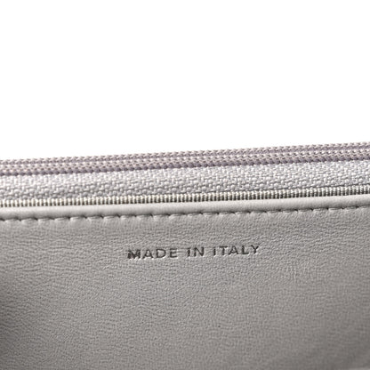 Chanel Lambskin Quilted Wallet On Chain WOC Grey 7 of 12