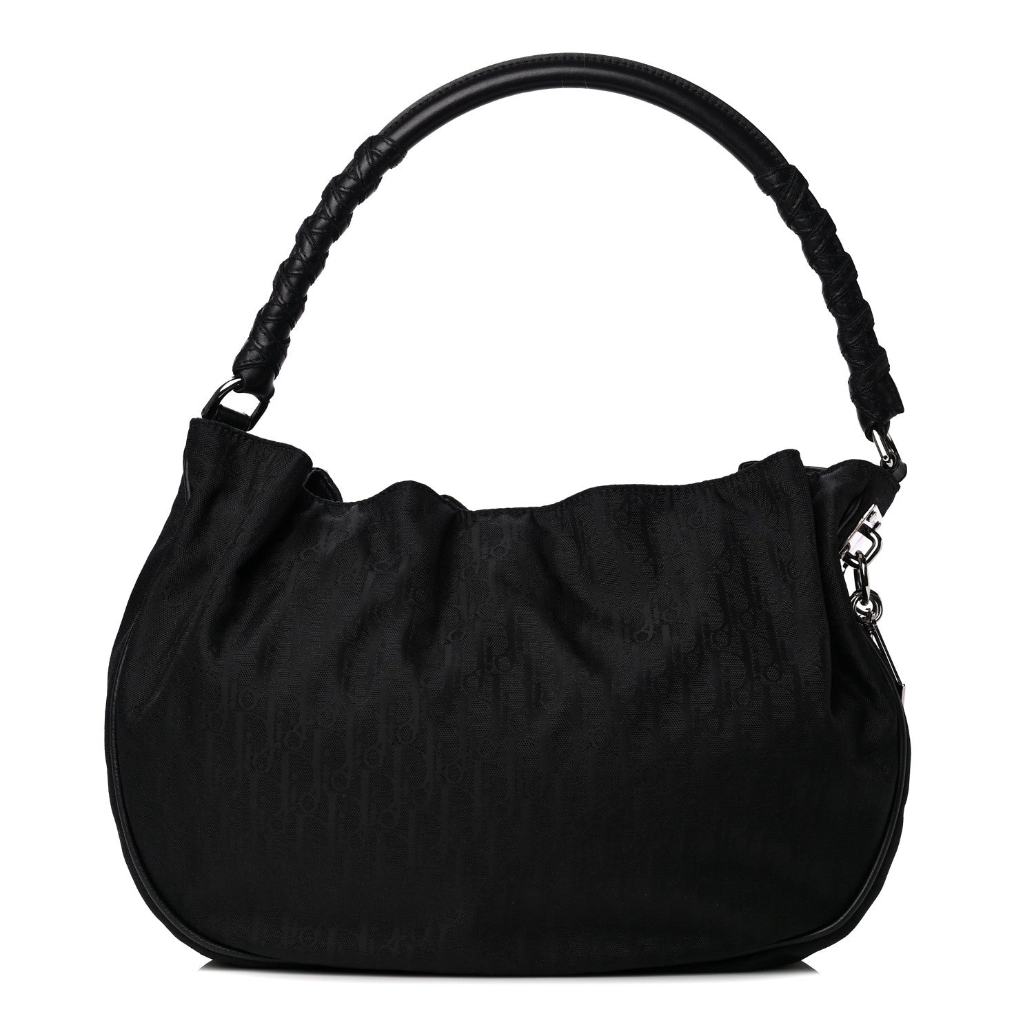 Christian Dior Nylon Monogram Lovely Hobo Black 1 of 11