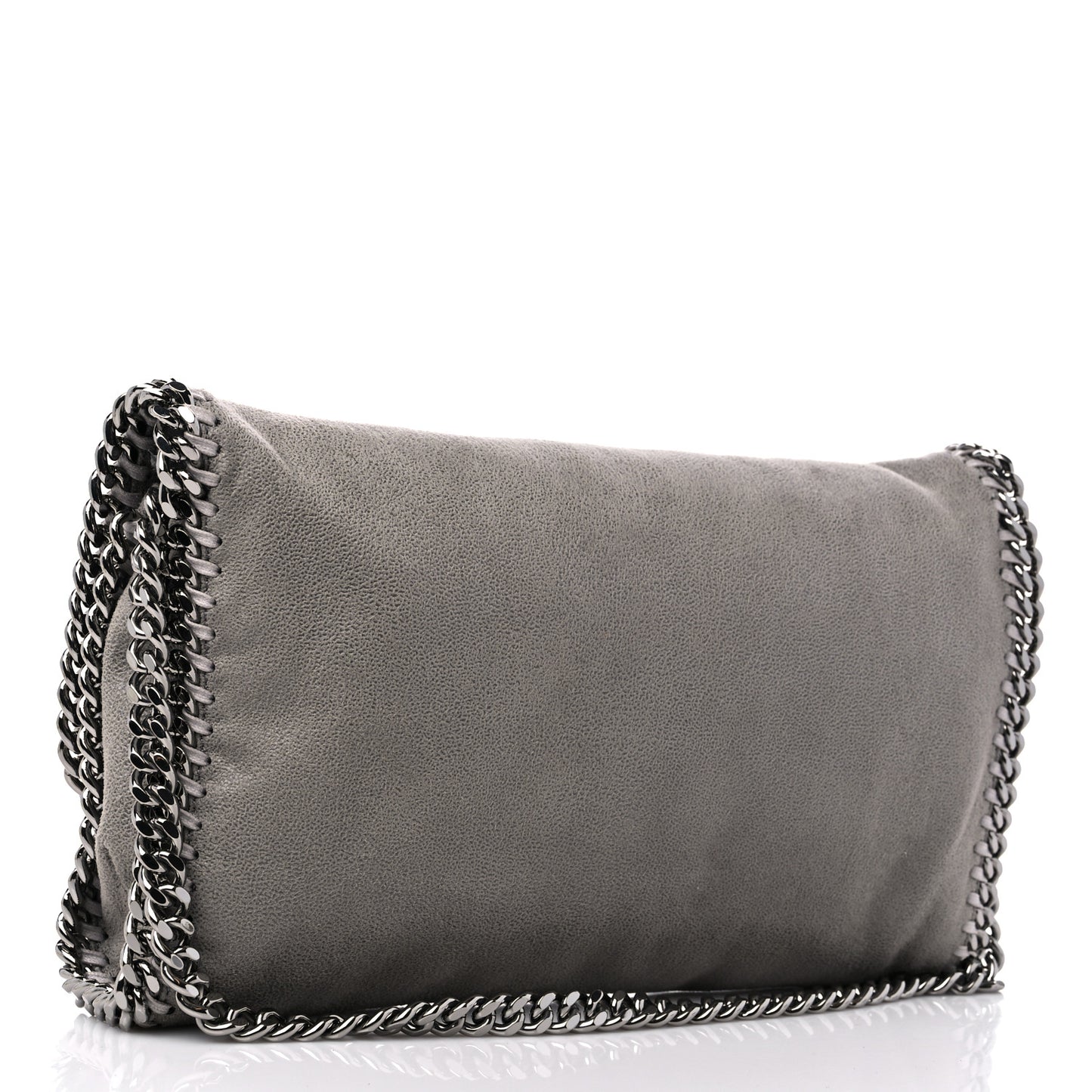 Shaggy Deer Falabella Crossbody Clutch Light Grey