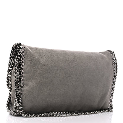 Stella McCartney Shaggy Deer Falabella Crossbody Clutch Light Grey 3 of 10