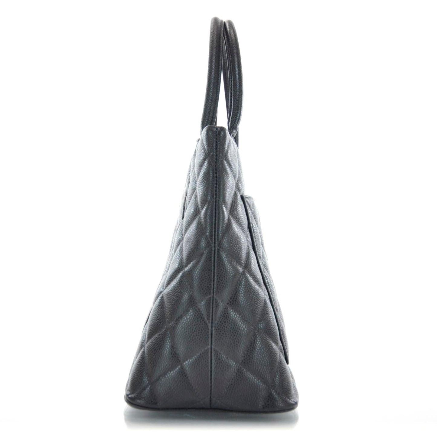 Caviar Medallion Tote Black