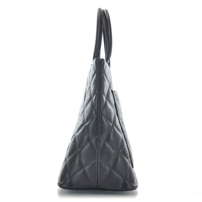 Chanel Caviar Medallion Tote Black 4 of 9
