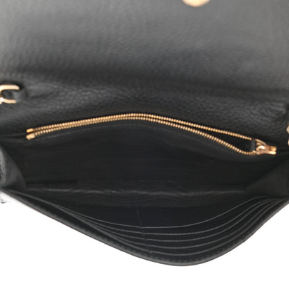 Gucci Dollar Calfskin Medium Betty Chain Wallet Black 5 of 12