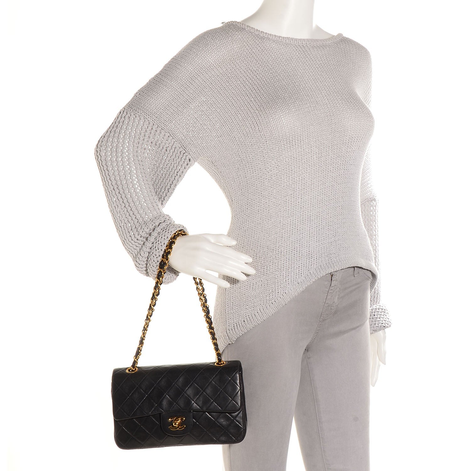 Chanel Lambskin Small Double Flap Black 2 of 8