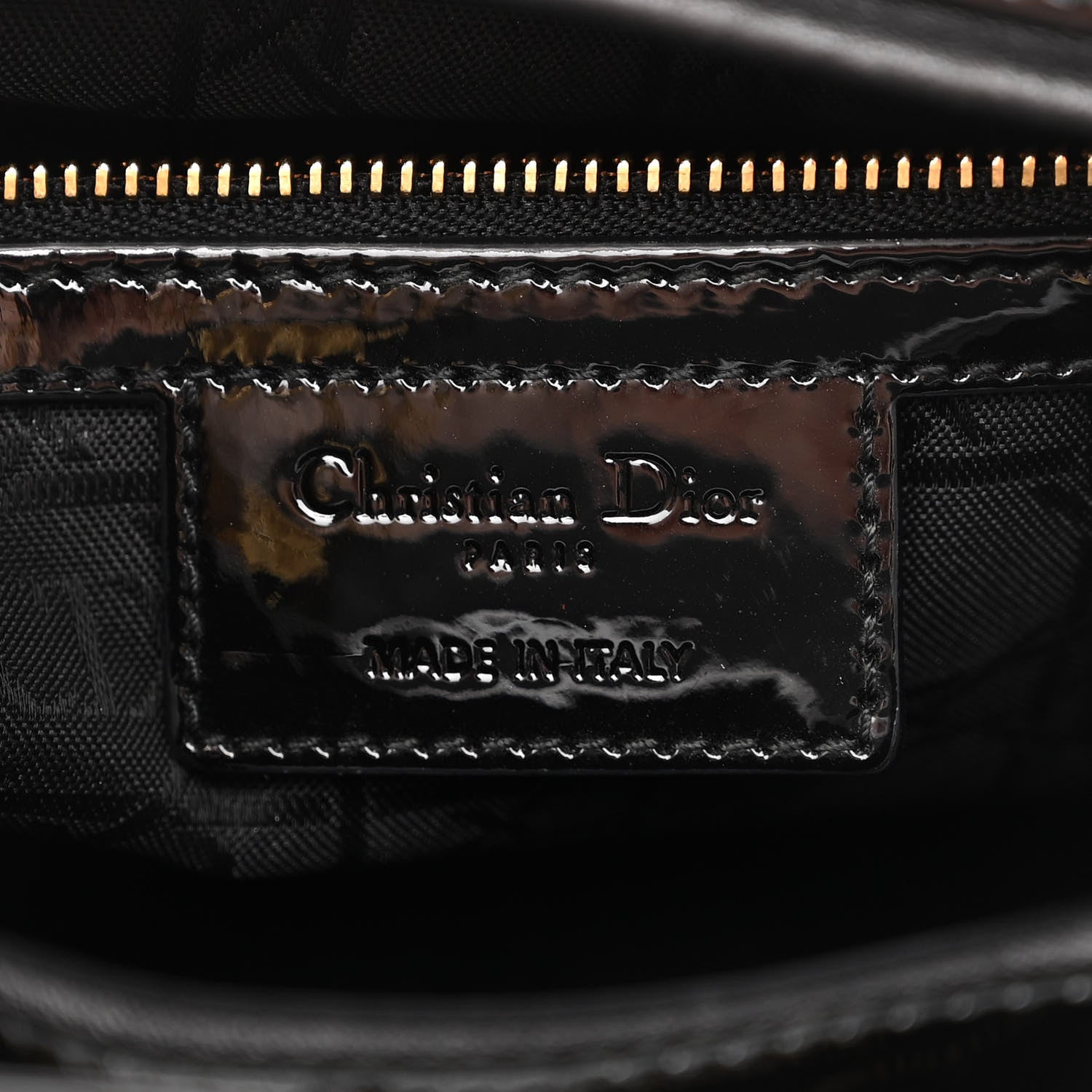 Christian Dior Patent Cannage Large Lady Dior Black 6 of 11