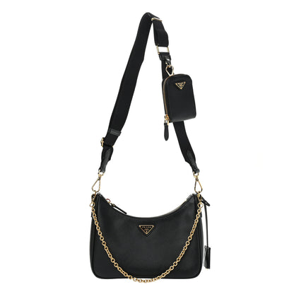 Prada Saffiano Lux Re-Edition 2005 Shoulder Bag Black 1 of 13