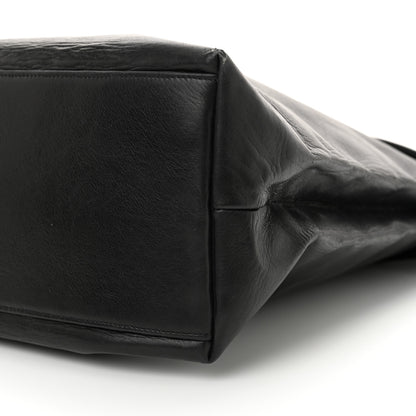 Chanel Lambskin Quilted Shopping Tote Black 10 of 18