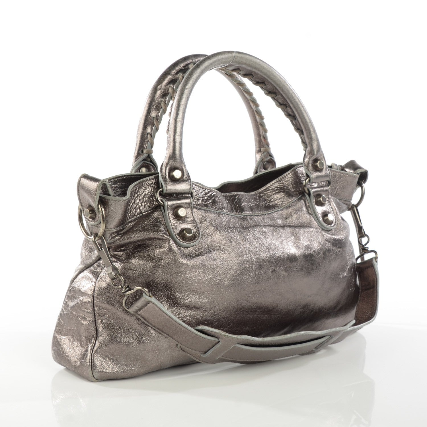Balenciaga Agneau Classic Hardware First Pewter 9 of 15