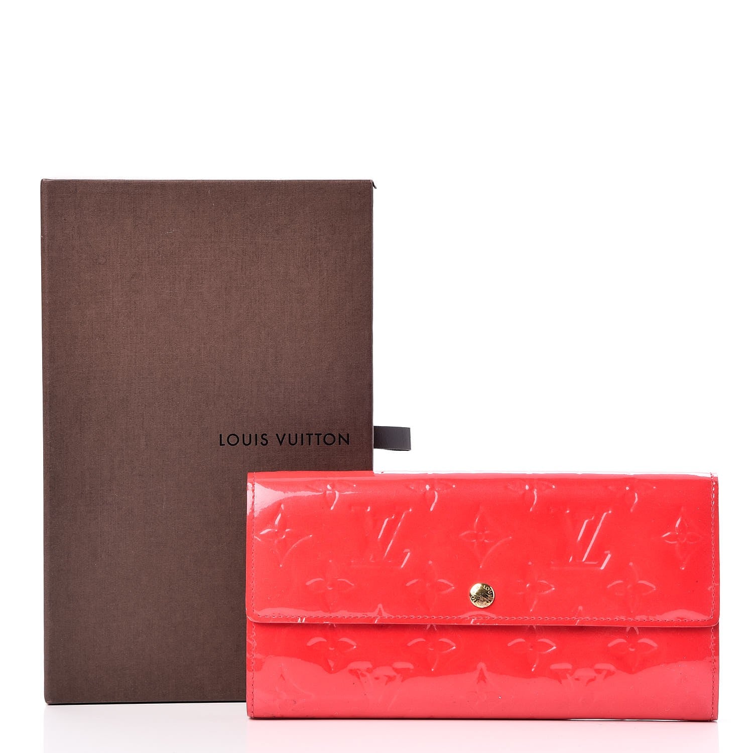 Louis Vuitton Vernis Sarah Wallet Rouge Grenadine 12 of 12