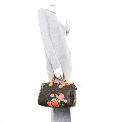 Louis Vuitton Monogram Roses Speedy 30 2 of 13