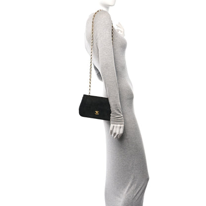 Chanel Suede Quilted Mini Flap Black 2 of 11